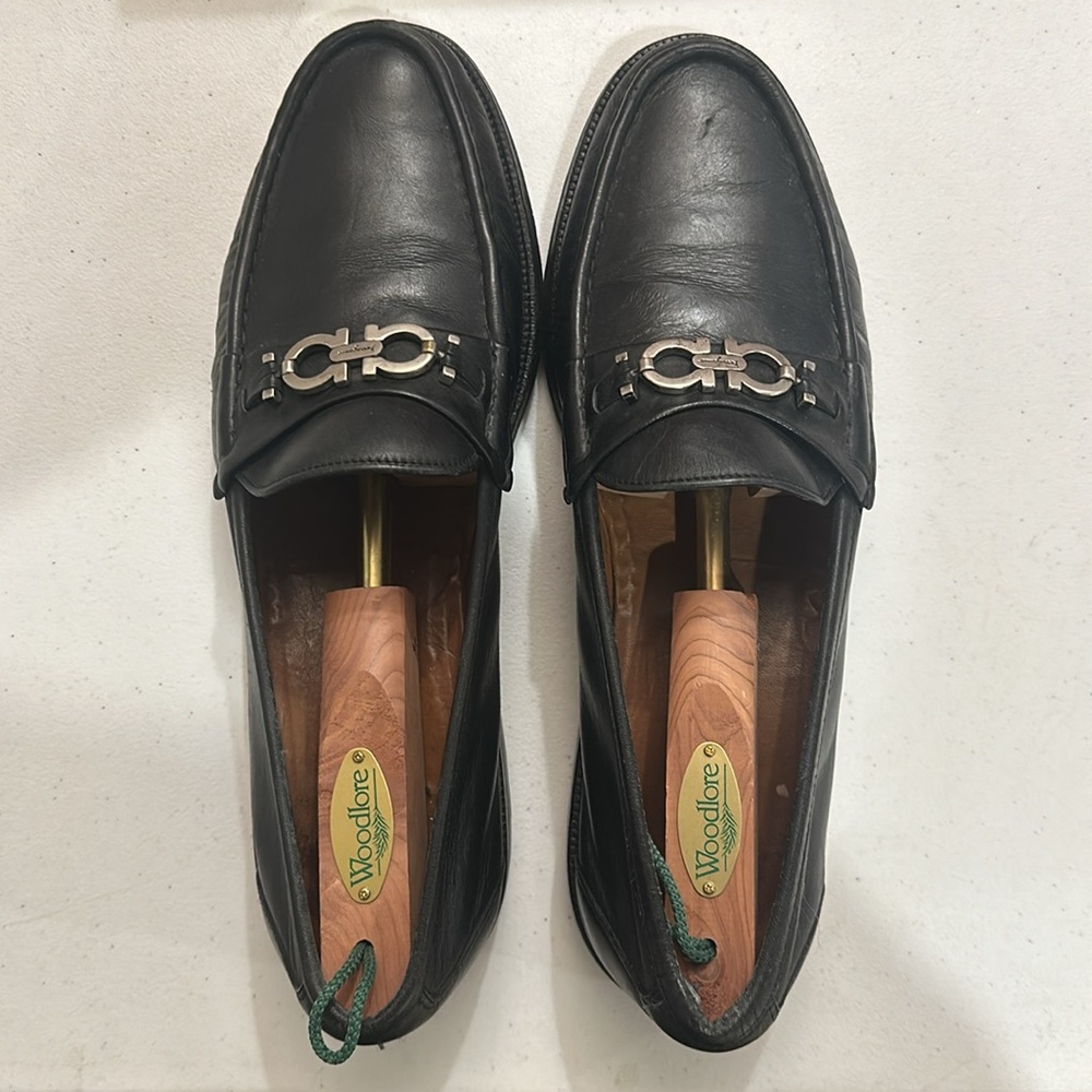 Salvatore Ferragamo, Black, Size 12D